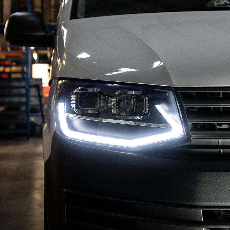 VW Transporter T6 - Headlights - V3 - LED DRL - RHD - Black