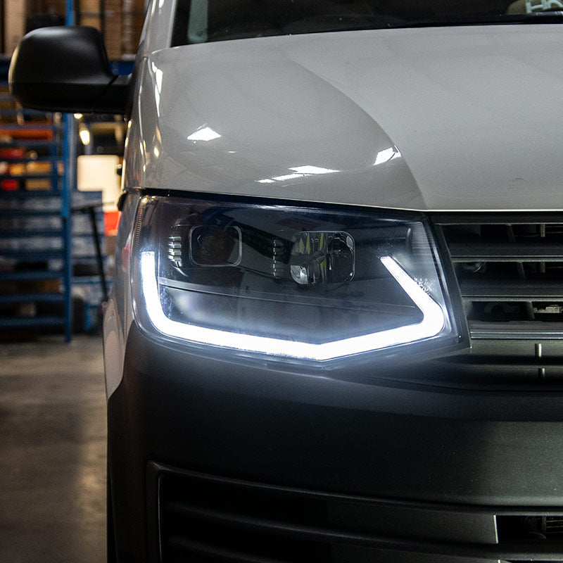 VW Transporter T6 - Headlights - V3 - LED DRL - RHD - Limited Edition - All Black