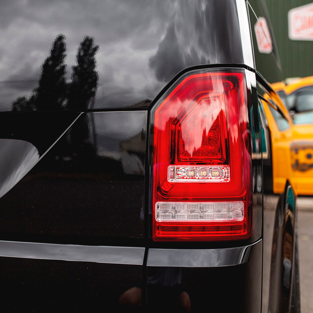 VW Transporter T6 - Rear Lights - Sequential Indicator - LED - Tailgate - Red