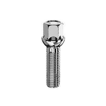 VW Transporter T5/T6 - Bimecc Wheel Bolts - 35mm - M14X1.5 Thread - Radius Seat - Silver