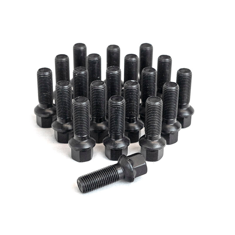 VW Transporter T5/T6 - Bimecc Wheel Bolts - 35mm - M14X1.5 Thread - Radius Seat - Black