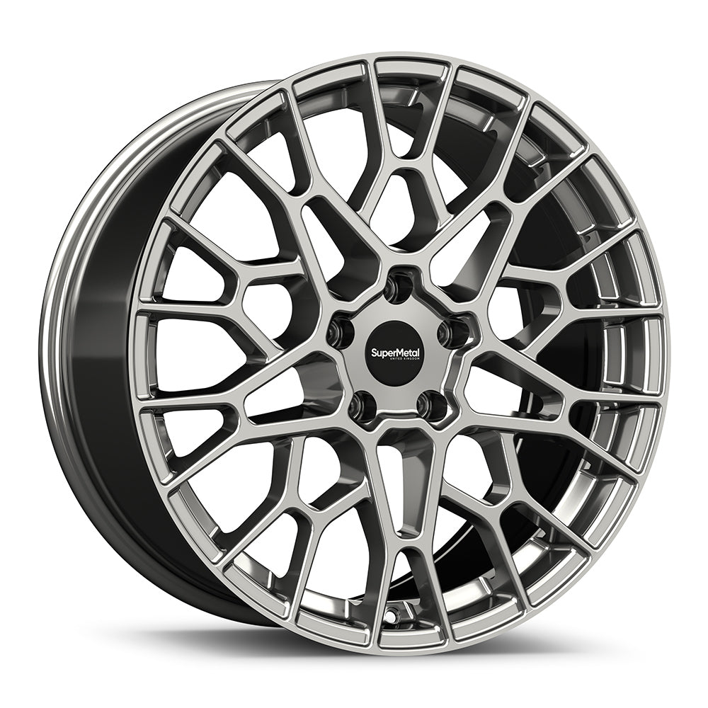 SuperMetal - Cell - Alloy Wheels - 20" - Hyper Silver Finish - 9J - 5x120 - Load Rated - With Tyre Options