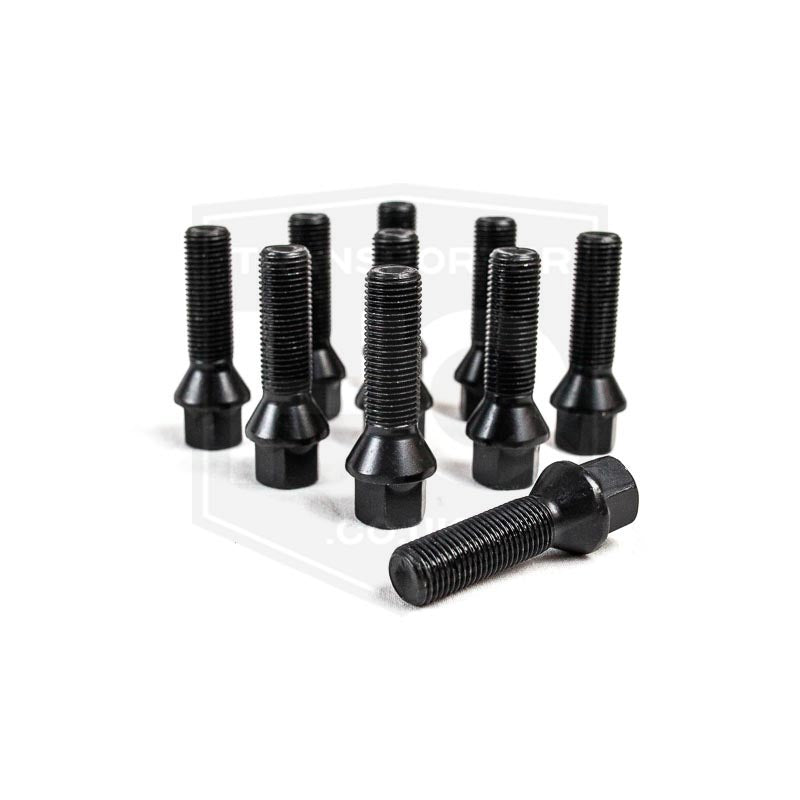 VW Transporter T5/T6 - Bimecc - Wheel Bolts - 35mm - M14X1.5 Thread - Tapered Seat - Black