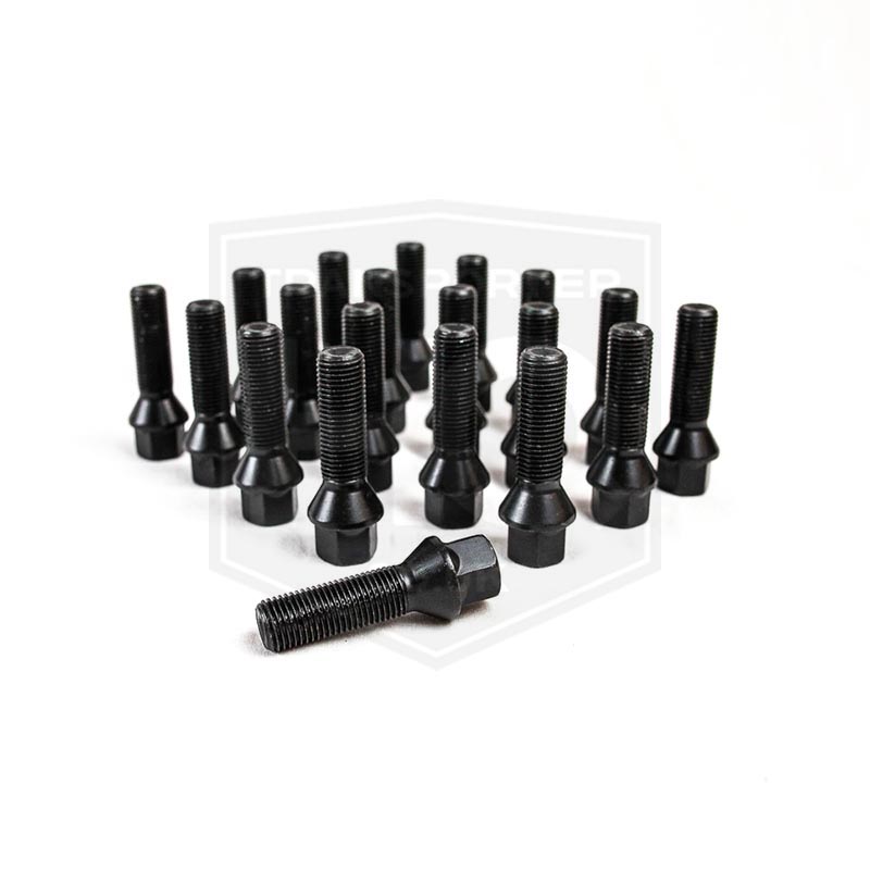 VW Transporter T5/T6 - Bimecc Wheel Bolts - 40mm - M14X1.5 Thread - Tapered Seat - Black