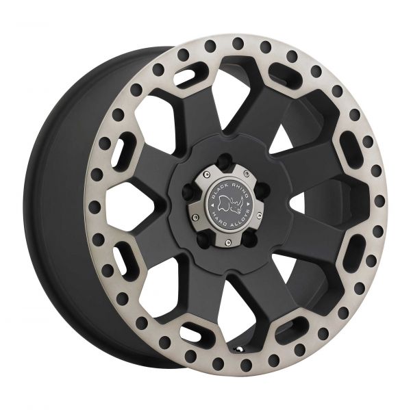 Black Rhino - Warlord - Alloy Wheels - 17" - Matt Black Finish - With Dark Tint Lip - 8J - 5x120 - Load Rated