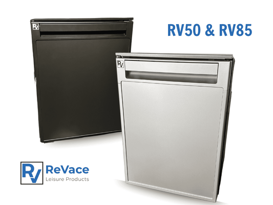 ReVace 50L or 85L 12v Compressor Fridge – Black or Silver