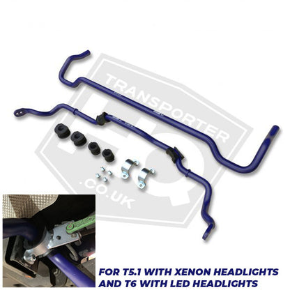 H&R – Anti Roll Bars Kit – Front & Rear **For Vehicles With LED Headlights** – VW Transporter T5-T6 (2003 – 2019)