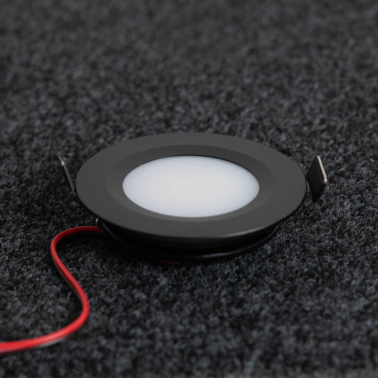 12v 70mm Slim Flush LED Spotlight Set - Warm White (Multiple Colour Options)