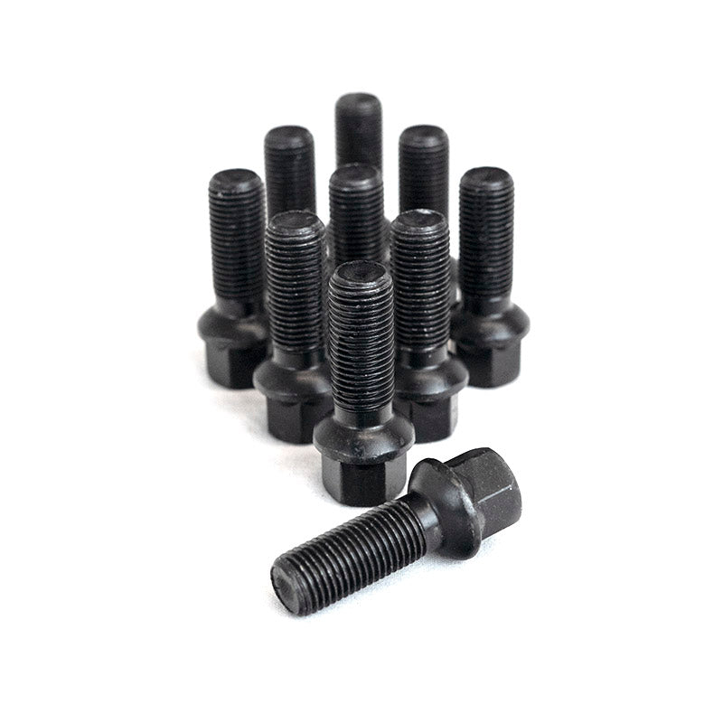 VW Transporter T5/T6 - Bimecc Wheel Bolts - 35mm - M14X1.5 Thread - Radius Seat - Black