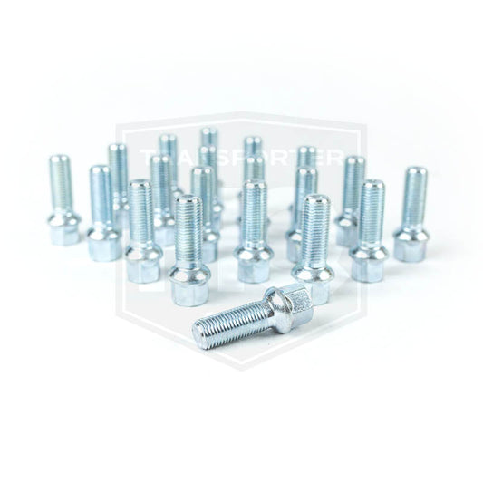 VW Transporter T5/T6 - Bimecc Wheel Bolts - 35mm - M14X1.5 Thread - Radius Seat - Silver