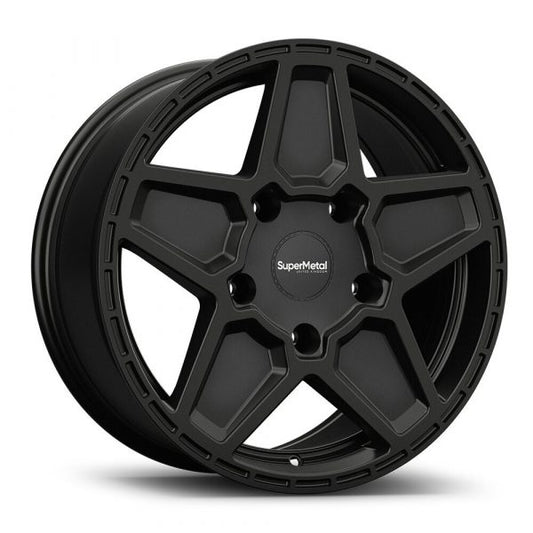 SuperMetal - Rocket - Alloy Wheels - 20" - Matt Black Finish - 9J - 5x120 - Load Rated - With Tyre Options