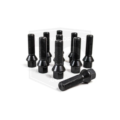 VW Transporter T5/T6 - Bimecc Wheel Bolts - 45mm - M14X1.5 Thread - Tapered Seat - Black