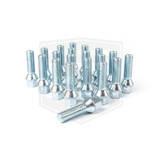 VW Transporter T5/T6 - Bimecc Wheel Bolts - 45MM - M14X1.5 Thread - Tapered Seat - Silver